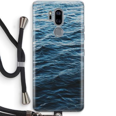 Oceaan: LG G7 Thinq Transparant Hoesje met koord