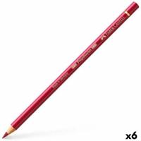 Kleurpotloden Faber-Castell Polychromos Intens Rood 6 Onderdelen