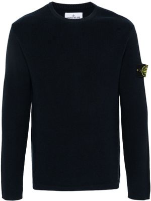 Stone Island pull à motif Compass signature - Bleu