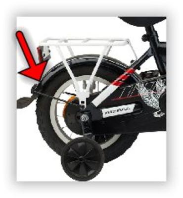 Batavus Spatbord achter +stang 12,5" zwart