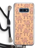 Kameel: Samsung Galaxy S10e Transparant Hoesje met koord