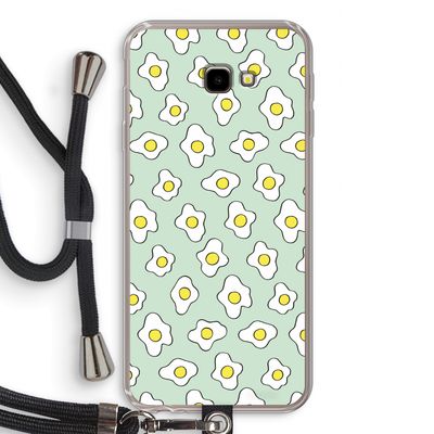 Spiegeleitjes: Samsung Galaxy J4 Plus Transparant Hoesje met koord