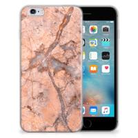 Apple iPhone 6 | 6s | TPU | Siliconen hoesje | Marmer Oranje