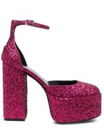 Paris Texas escarpins ornés de paillettes à plateforme 140 mm - Rose