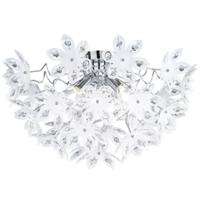 LED Plafondlamp - 3-lichts Rond - Glans Chroom - E14 - Aluminium