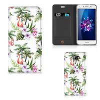 Huawei Y5 2 | Y6 Compact | Hoesje maken | Flamingo Palms