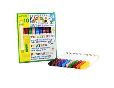 ÖkoNORM Easy baby viltstiften - uitwasbaar - 10 stuks