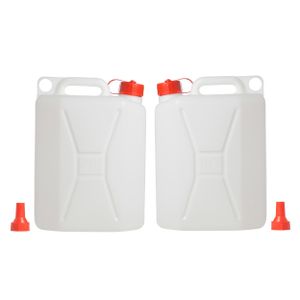 2x stuks voedselgeschikte jerrycan/watertank 10 liter