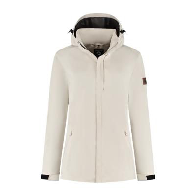 Travelin&apos; Women - waterproof jack - Zand - Maat M