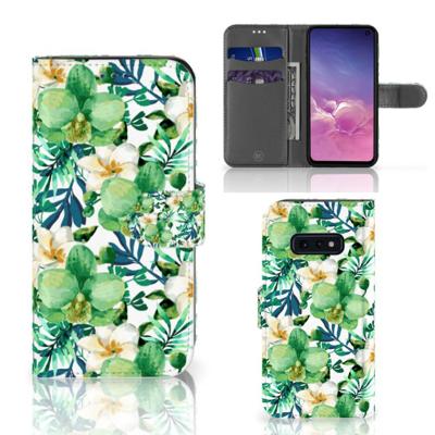 Samsung Galaxy S10e Hoesje Orchidee Groen