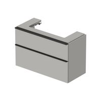 Badmeubel Duravit D-Neo Wand 98.4x44.2x62.5 cm Mat Betongrijs Duravit