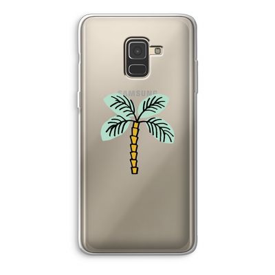 Palmboom: Samsung Galaxy A8 (2018) Transparant Hoesje