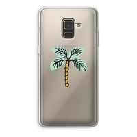 Palmboom: Samsung Galaxy A8 (2018) Transparant Hoesje