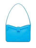 Mansur Gavriel sac porté épaule en cuir à logo imprimé - Bleu