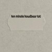 Etiket 2612 wit perm 2-slit Tenminste ho