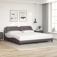 Bedframe zonder matras "Zadar" kunstleer grijs 200x200 cm
