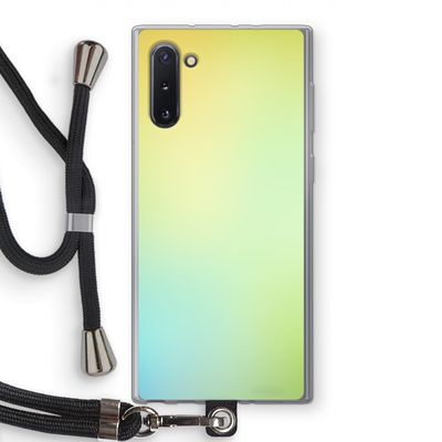 Minty mist pastel: Samsung Galaxy Note 10 Transparant Hoesje met koord