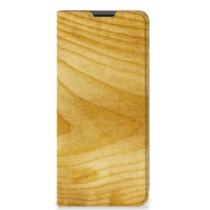 Motorola Moto G51 5G Book Wallet Case Licht Hout