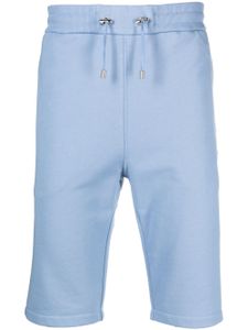 Balmain short de sport à logo imprimé - Bleu