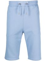 Balmain short de sport à logo imprimé - Bleu