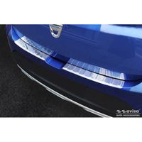 RVS Bumper beschermer passend voor Dacia Sandero III 2020- incl. Stepway 'Ribs' (2-delig) AV235124 - thumbnail