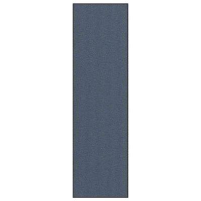 Deurmat 115x400 cm blauw