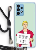 Gimme a call: Samsung Galaxy A52 Transparant Hoesje met koord