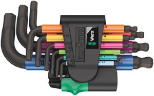 Wera 950/9 Multicolour BlackLaser Stiftsleutelset 9-delig - 05133164001