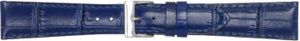 Horlogeband Poletto 454.10A.20 Leder Blauw 20mm
