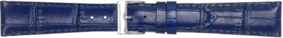 Horlogeband Poletto 454.10A.22 Leder Blauw 22mm