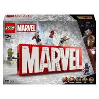 LEGO super heroes 76313 marvel logo en minifiguren
