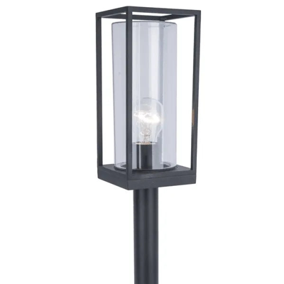 Staande lamp glas &apos;Flair&apos; E27 fitting vierkant tuinpadverlichting 75 cm