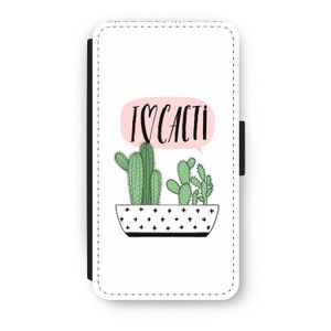 I love cacti: iPhone XS Flip Hoesje