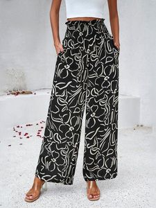 Geometric Casual Loose Pants