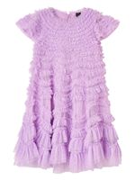 NEEDLE & THREAD KIDS robe en tulle à volants - Violet