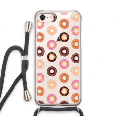 Donuts: iPhone 7 Transparant Hoesje met koord