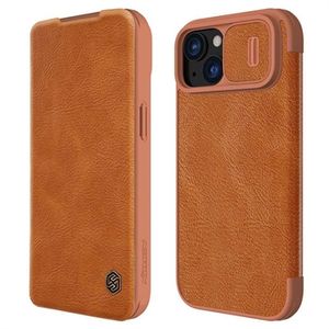 iPhone 15 Plus Nillkin Qin Pro Flip Cover - Bruin