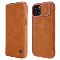 iPhone 15 Plus Nillkin Qin Pro Flip Cover - Bruin