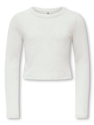Kids ONLY winter top meisjes - wit - KogBina - slim fit, longsleeve