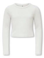 Kids ONLY winter top meisjes - wit - KogBina - slim fit, longsleeve