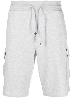 Brunello Cucinelli bermuda à lien de resserrage - Gris