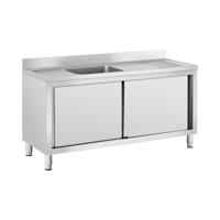 Wastafel kast - 1 Basin - Royal Catering - Roestvrij staal - 500 x 400 x 240 mm