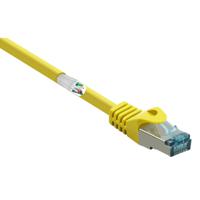 Renkforce RF-5224644 RJ45 Netwerkkabel, patchkabel CAT 6A S/FTP 0.50 m Geel Snagless, Vlambestendig 1 stuk(s) - thumbnail