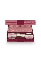 Pip Studio Oriental Flower Festival Sushi Set Donkerroze