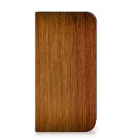 iPhone 15 Pro Max Book | Wallet Case | Donker Hout