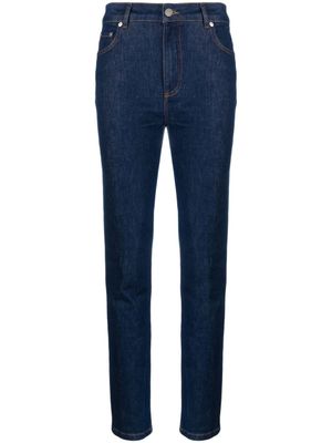 MOSCHINO JEANS jean skinny à taille haute - Bleu