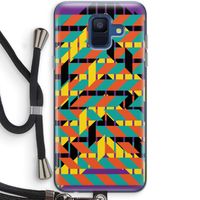 Skew Bee 2: Samsung Galaxy A6 (2018) Transparant Hoesje met koord