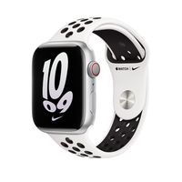 Apple MPH13ZM/A slimme draagbare accessoire Band Zwart, Wit Fluorelastomeer - thumbnail