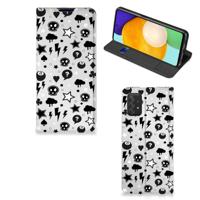 Mobiel BookCase Samsung Galaxy A03s Silver Punk Mobiel BookCase Samsung Galaxy A03s Silver Punk