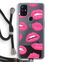 Bite my lip: OnePlus Nord N10 5G Transparant Hoesje met koord